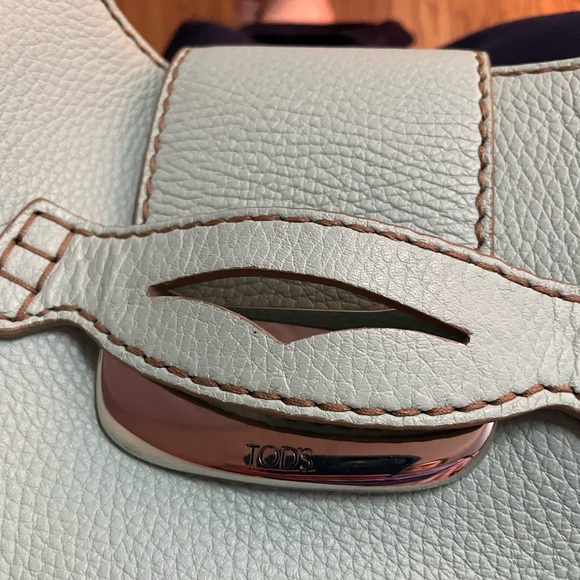Tods Mint Green Leather Handbag - Picture 11 of 11